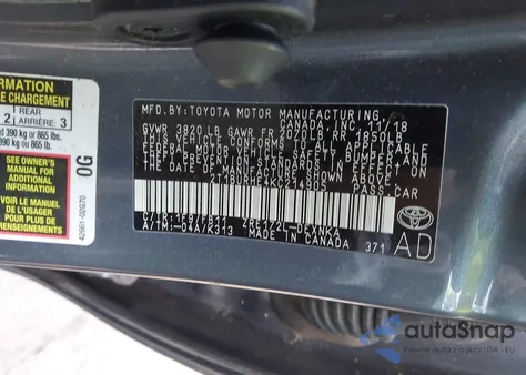 2019 Toyota Corolla Le from USA, damaged, VIN 2T1BURHE4KC214905